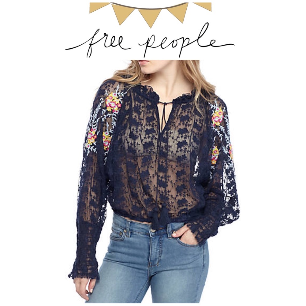 Free People Crochet Top🎉HP 7/25/18